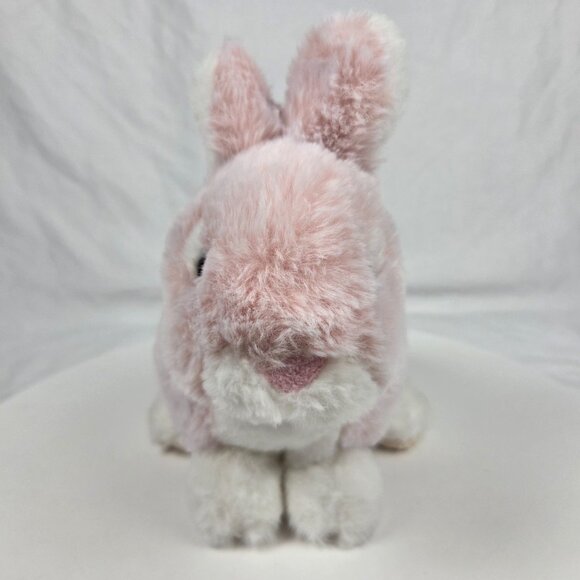 Animal Adventure Hopscotch Bunny Stuffed Rabbit Plush Pink White 2019 9" - Picture 6 of 8
